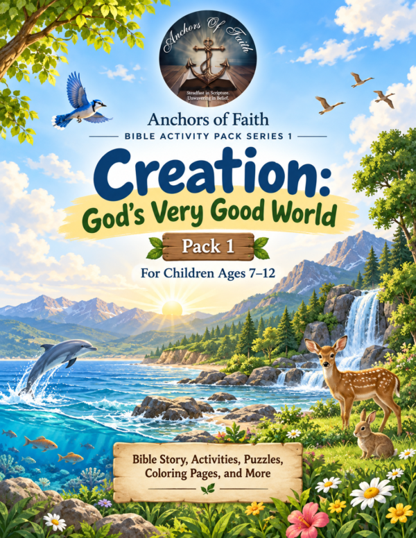 Creation: God’s Very Good World – Printable Bible Activity Pack for Kids Ages 7–12