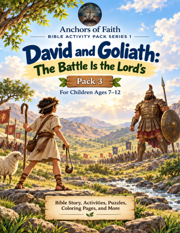 David and Goliath – Printable Bible Activity Pack for Kids Ages 7–12