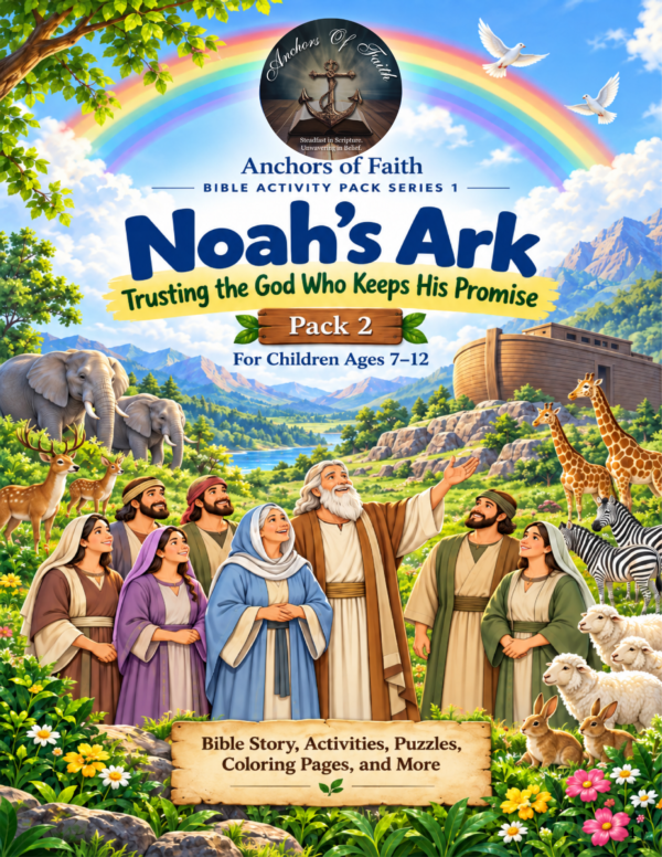 Noah’s Ark – Printable Bible Activity Pack for Kids Ages 7–12